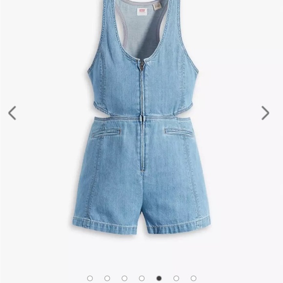 Levi's Denim Rydon Cutout Romper - Picture 4 of 9
